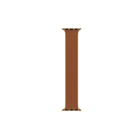 Microsonic Apple Watch Series 4 44 mm Braided Solo Loop Band Kahverengi 127 mm Small Kordon