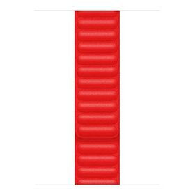 Microsonic Apple Watch Series 4 Uyumlu 44 mm Leather Link Band Kırmızı Kordon