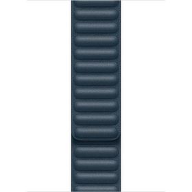 Microsonic Apple Watch Series 4 Uyumlu 44 mm Leather Link Band Lacivert Kordon