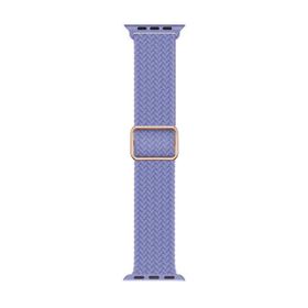 Microsonic Apple Watch Series 5 40 mm Braided Loop Band Lila Akıllı Saat Kordonu