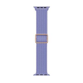Microsonic Apple Watch Series 5 40 mm Braided Loop Band Lila Akıllı Saat Kordonu
