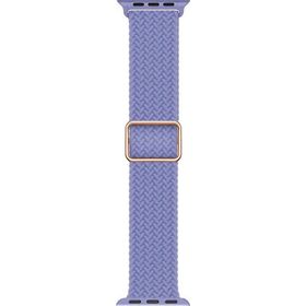 Microsonic Apple Watch Series 5 40 mm Braided Loop Band Lila Akıllı Saat Kordonu