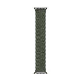 Microsonic Apple Watch Series 5 40 mm Braided Solo Loop Band Koyu Yeşil 127 mm Small Kordon