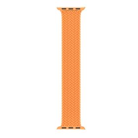 Microsonic Apple Watch Series 5 40 mm Braided Solo Loop Band Turuncu 127 mm Small Kordon