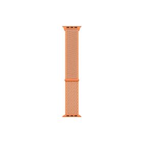 Microsonic Apple Watch Series 5 40 mm Hasırlı Woven Sport Loop Spicy Orange Kordon