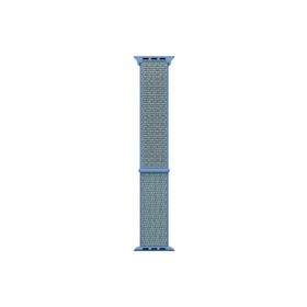 Microsonic Apple Watch Series 5 40 mm Hasırlı Woven Sport Loop Tahoe Blue Kordon