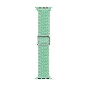 Microsonic Apple Watch Series 5 40 mm Knitted Fabric Loop Yeşil Uyumlu Kordon