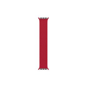 Microsonic Apple Watch Series 5 44 mm Braided Solo Loop Band Kırmızı Medium 147 mm Kordon
