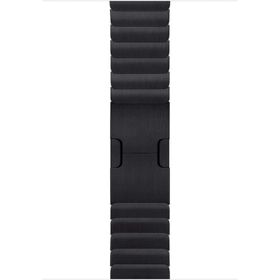 Microsonic Apple Watch Series 5 44 mm Link Bracelet Band Siyah Kordon