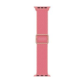 Microsonic Apple Watch Series 5 44 mm Pembe Braided Loop Band Kordon