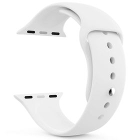 Microsonic Apple Watch Series 6 40 mm Active Flex Wristband Beyaz Uyumlu Kordon