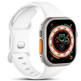 Microsonic Apple Watch Series 6 40 mm Active Flex Wristband Beyaz Uyumlu Kordon