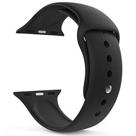 Microsonic Apple Watch Series 6 40 mm Active Flex Wristband Siyah Uyumlu Kordon