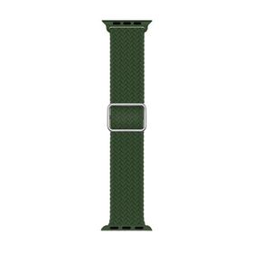 Microsonic Apple Watch Series 6 40 mm Braided Loop Band Koyu Yeşil Kordon