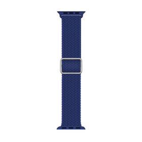 Microsonic Apple Watch Series 6 40 mm Braided Loop Band Lacivert Kordon