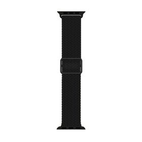 Microsonic Apple Watch Series 6 40 mm Braided Loop Band Siyah Kordon