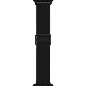 Microsonic Apple Watch Series 6 40 mm Braided Loop Band Siyah Kordon