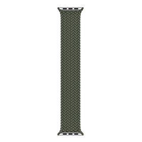 Microsonic Apple Watch Series 6 40 mm Braided Solo Loop Band Koyu Yeşil Medium 147 mm Kordon