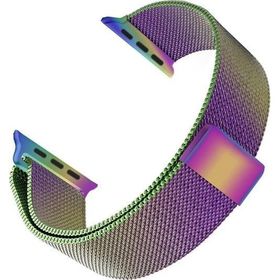 Microsonic Apple Watch Series 6 40 mm Iridescent Milanese Loop Kordon
