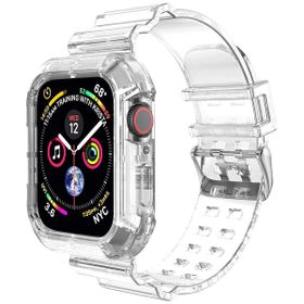 Microsonic Apple Watch Series 6 40 mm Transparent Clear Band Şeffaf Kordon