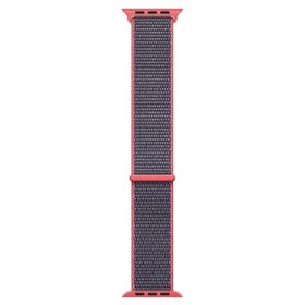 Microsonic Apple Watch Series 6 40 mm Woven Sport Loop Koyu Pembe Hasırlı Kordon