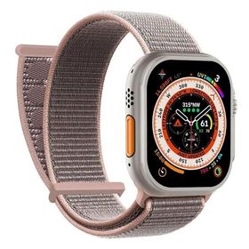 Microsonic Apple Watch Series 6 40 mm Woven Sport Loop Rose Gold Hasırlı Kordon