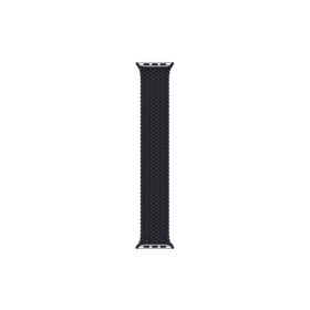 Microsonic Apple Watch Series 6 44 mm Braided Solo Loop Band Siyah Medium 147 mm Kordon