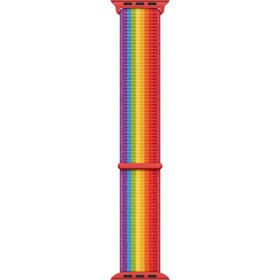 Microsonic Apple Watch Series 6 44 mm Hasırlı Woven Sport Loop Pride Edition Saat Kordon