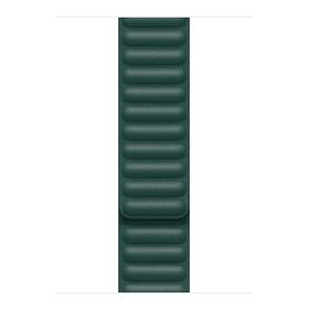 Microsonic Apple Watch Series 6 44 mm Leather Link Band Koyu Yeşil Kordon