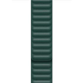 Microsonic Apple Watch Series 6 44 mm Leather Link Band Koyu Yeşil Kordon