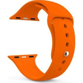 Microsonic Apple Watch Series 6 Turuncu 44 mm Silikon Kordon