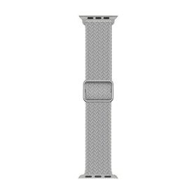 Microsonic Apple Watch Series 7 41 mm Braided Loop Band Gri Kordon