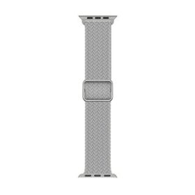 Microsonic Apple Watch Series 7 41 mm Braided Loop Band Gri Kordon