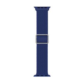 Microsonic Apple Watch Series 7 41 mm Braided Loop Band Lacivert Kordon