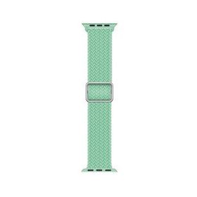 Microsonic Apple Watch Series 7 41 mm Braided Loop Band Yeşil Kordon