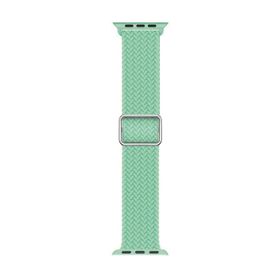 Microsonic Apple Watch Series 7 41 mm Braided Loop Band Yeşil Kordon