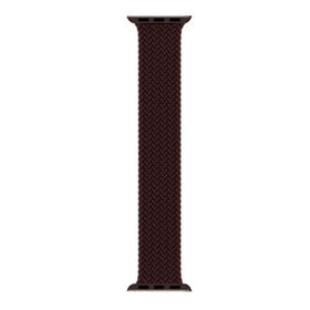 Microsonic Apple Watch Series 7 41 mm Braided Solo Loop Band Koyu Bordo Kordon