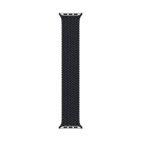 Microsonic Apple Watch Series 7 41 mm Braided Solo Loop Band Siyah 127 mm Small Kordon