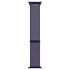 Microsonic Apple Watch Series 7 41 mm Hasırlı Woven Spor İlmik Lacivert Uyumlu Kordon