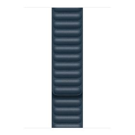Microsonic Apple Watch Series 7 41 mm Leather Link Band Lacivert Kordon