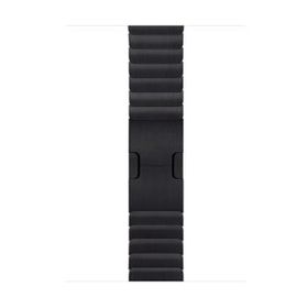 Microsonic Apple Watch Series 7 41 mm Link Bracelet Band Siyah Kordon