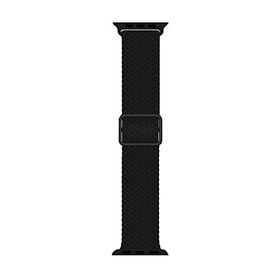 Microsonic Apple Watch Series 7 41 mm Milan İlmik Siyah Uyumlu Kordon