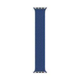 Microsonic Apple Watch Series 7 41 mm Small 127 mm Braided Solo Loop Band Mavi Kordon