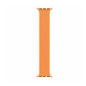 Microsonic Apple Watch Series 7 41 mm Turuncu Braided Solo Loop Band Kordon