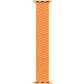 Microsonic Apple Watch Series 7 41 mm Turuncu Braided Solo Loop Band Kordon