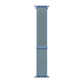 Microsonic Apple Watch Series 7 41 mm Woven Sport Loop Mavi Hasırlı Kordon