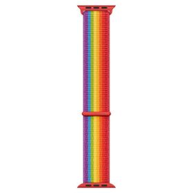 Microsonic Apple Watch Series 7 41 mm Woven Sport Loop Pride Edition Hasırlı Kordon