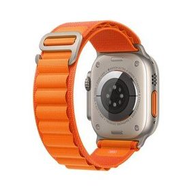 Microsonic Apple Watch Series 7 45 mm Alpine Loop Turuncu Kordon