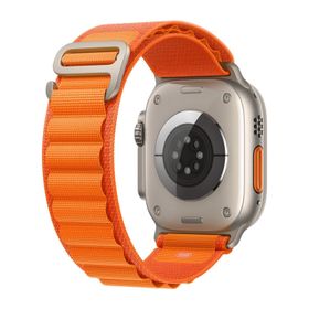 Microsonic Apple Watch Series 7 45 mm Alpine Loop Turuncu Kordon