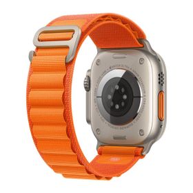 Microsonic Apple Watch Series 7 45 mm Alpine Loop Turuncu Kordon